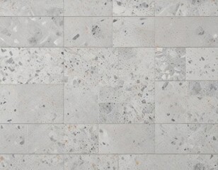 Obraz premium Seamless pattern of light grey terrazzo tiles, texture, geometric, flooring