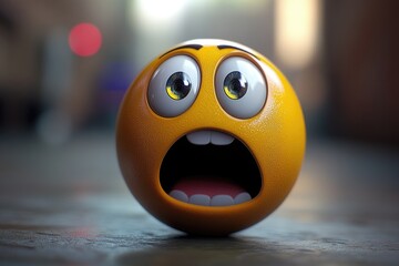 A surprised-looking orange in close-up