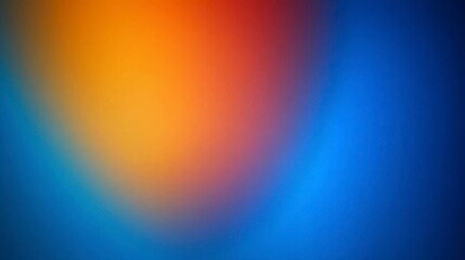 Vivid Fusion, warm sunset hues blending with deep oceanic blues in abstract harmony