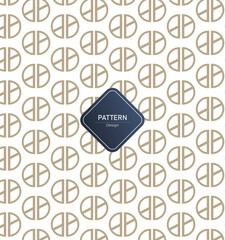 Seamless pattern with geometric backgound