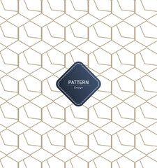 Seamless abstract modern geometric pattern