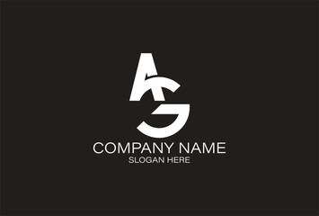 AG luxury monogram logo design for you company and business 