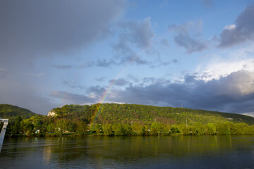 Arc-en-Ciel sur la seine en Normandie