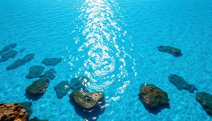 Fototapeta premium coral reef in the blue sea