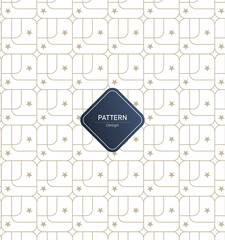 Seamless pattern with twisted lines, vector linear tiling background, stripy weaving, optical maze, twisted stripes. gold and white design.