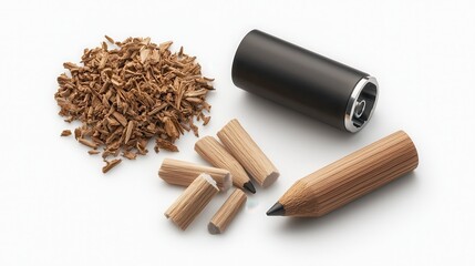 Detailed closeup of pencil tips crafting session art studio learning environment macro view creative exploration for enhanced focus