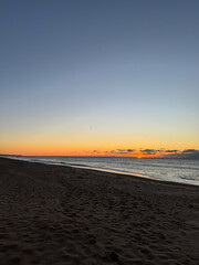 sunset on the beach