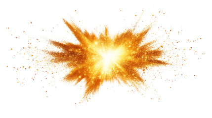 Yellow explosion transparent background