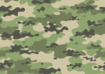 Fototapeta premium green camouflage modern seamless pattern, classic print texture