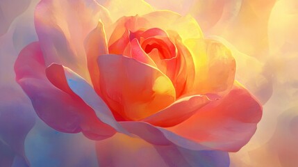 A beautiful rose, Close up.