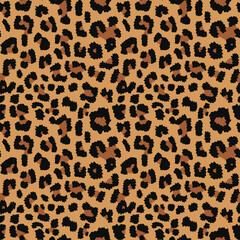 
seamless leopard print vector design, trendy stylish background with spots