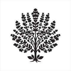 silhouette of a tree