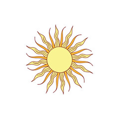 sun vector art and illustration