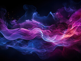 Fototapeta premium Colorful Abstract Smoke Waves