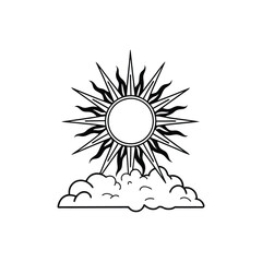 sun vector art and illustration