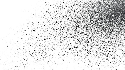 Abstract dust particle and grain texture on white background.