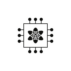 Computation icon Symbol mark in Outline style