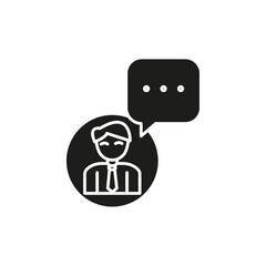 Consulting icon Symbol mark in Outline style