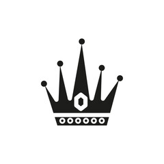 Crown icon Symbol mark in Outline style