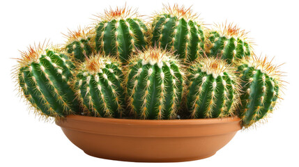 Cactus in pot transparent background
