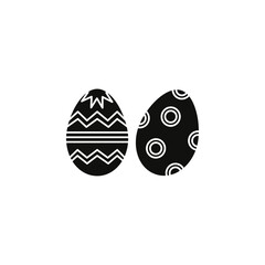 Easter eggs icon Symbol mark in Outline style