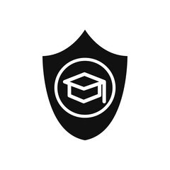 Education insurance icon Symbol mark in Outline style