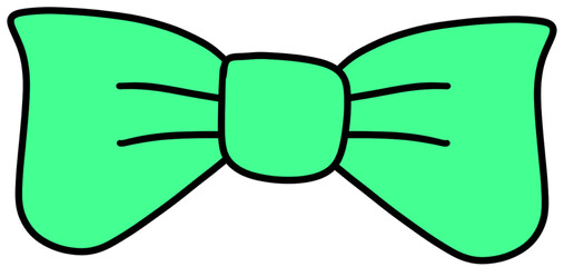 Green bow tie