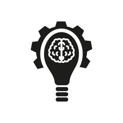 Intelligent system icon Symbol mark in Outline style