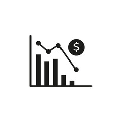 Market prediction icon Symbol mark in Outline style