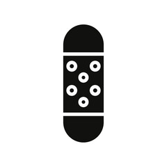 Medical patch icon Symbol mark in Outline style