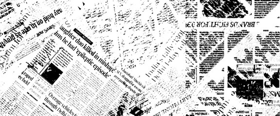 Vector vintage grunge newspaper background with newspaper.