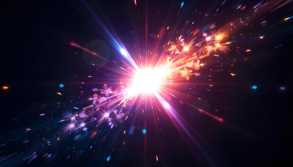 Naklejka premium starburst bright rays extending outward