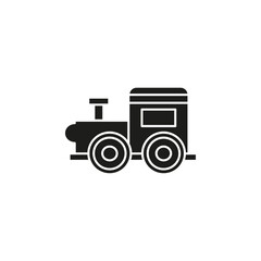 Toy train icon Symbol mark in Outline style