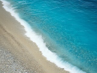 Littered Beach Scene on the Left Side of the Shore