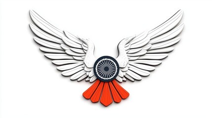 Obraz premium Black and white minimalist sketch of India's Independence celebrations. High Quality