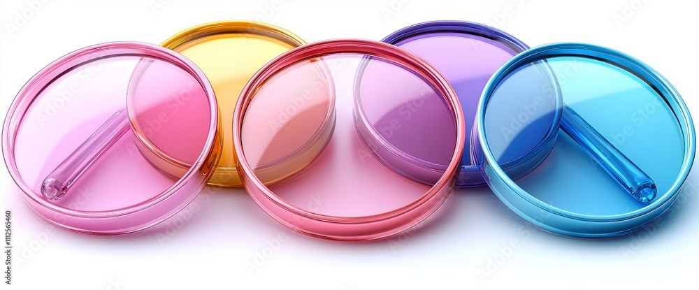 Poster a 3d object for detailed examination with magnification for detection, research, and spying, illustr