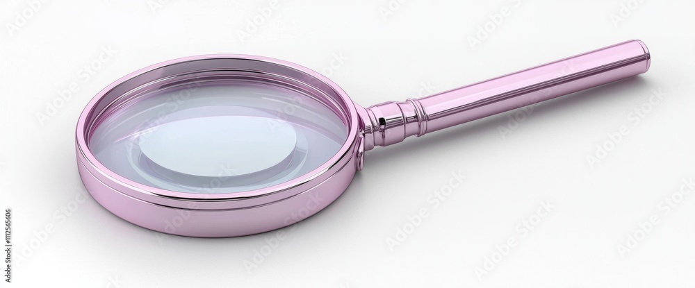 Aufkleber a three-dimensional object for scrutiny with magnification for detection, research, and spying, feat
