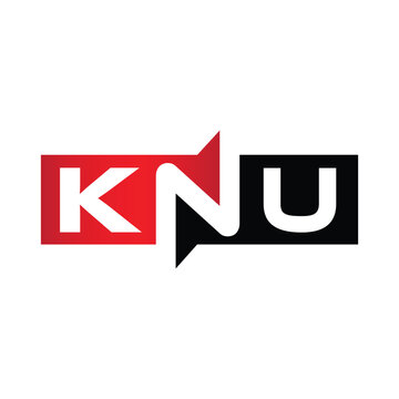KNU Monogram Initial Letters Logo