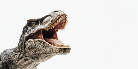 Obraz premium Tyronosaurus head on white background
