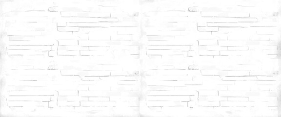 Vector white brick wall seamless texture for backdrop design.