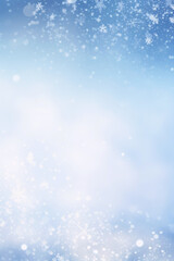 Fototapeta premium winter background snowfall Generative AI