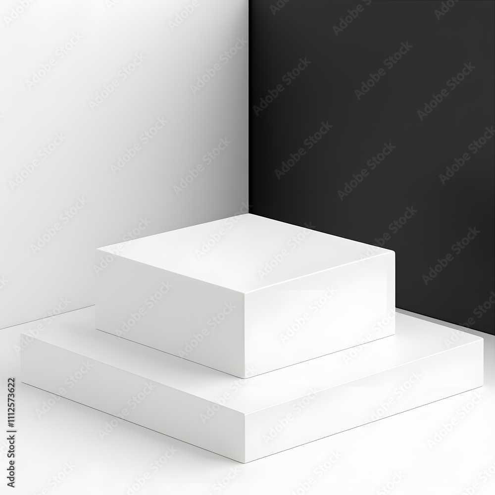 Poster minimalistic design elements studio setting digital art modern environment top view creative aesthet