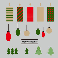 Festive Christmas design element vector