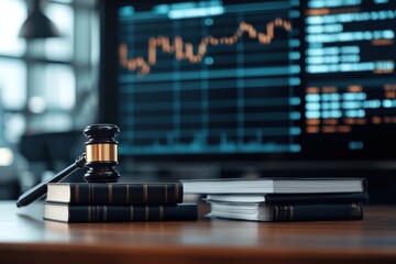 Modern office insights financial law and stock market analysis