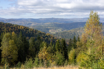 Autumn landscape in the mountain