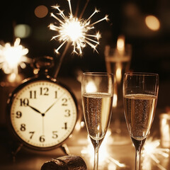 Happy New Year Party Festivities 