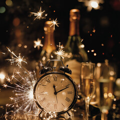 Happy New Year Party Festivities 