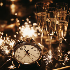 Happy New Year Party Festivities 