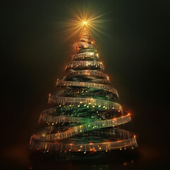 Whimsical musical note Christmas tree 