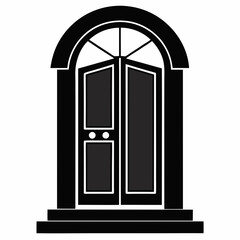 silhouette of a door